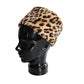 Vintage 60s Animal Print Hat Toque Cheetah Leopard Pattern