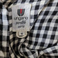 Vintage 80s UNGARO Checked Print Dress Back Button Closure