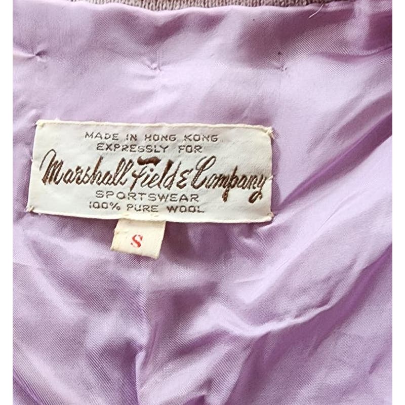 Vintage 60s Sequined Vest Pink Silver Marshall Fields