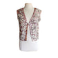 Vintage 60s Sequined Vest Pink Silver Marshall Fields