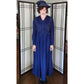 Edwardian Dress Suit Blue Wool Soutache Embroidery AS IS