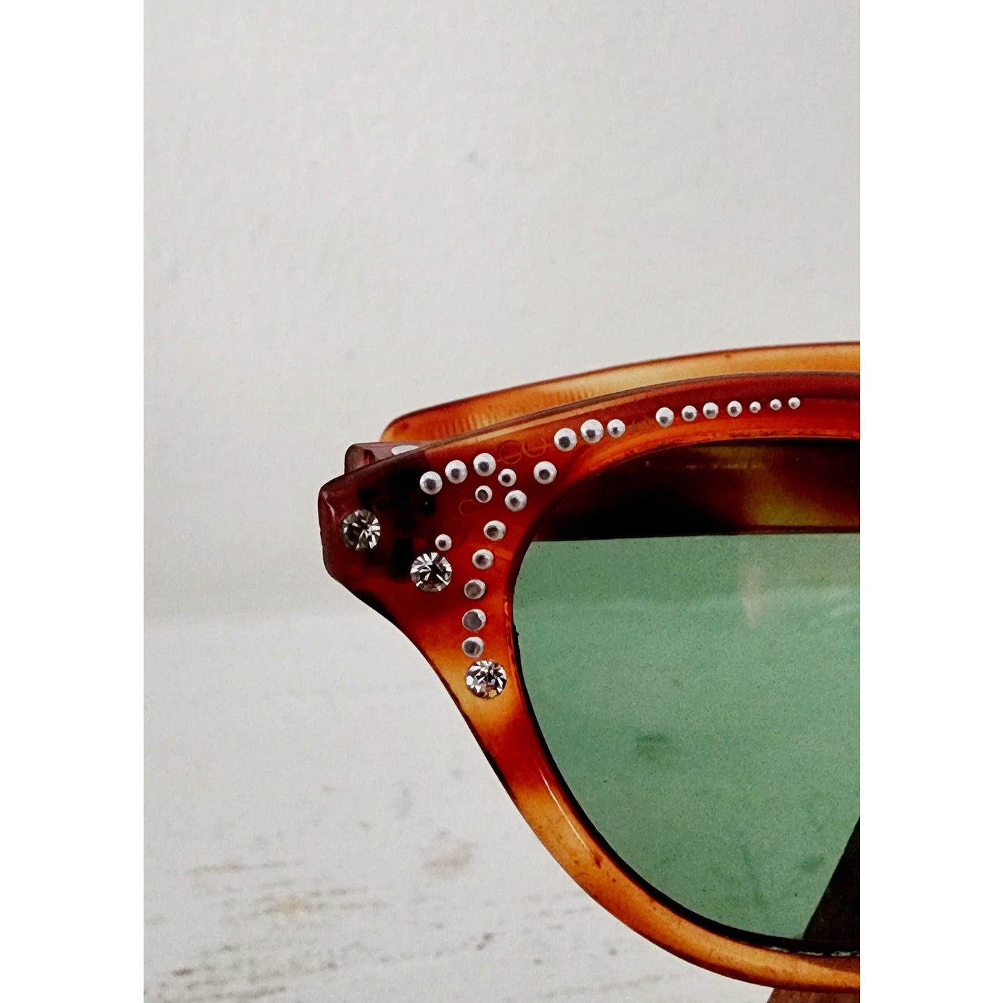 50s Cat Eye Sunglasses Nil Melius Orange Tortoiseshell Frames