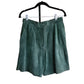 Vintage 90s Green Suede Shorts by Foxrun