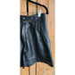 Vintage 80s Black Leather Shorts Ideal Vetement 42