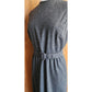 Vintage 60s Gray Wool Day Dress Belted Sleeveless Stephan Casuals