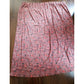 Vintage 40s Curtain Panel Brown Red Green Graphic Print MCM