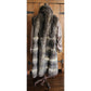 Vintage 70s Possum Fur Coat Reversible Beige