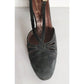 Vintage 50s Black Shoes T-Straps High Heels Joyce California Size 11