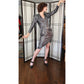 Vintage 80s Skirt Suit in Silver Sequins by Climax