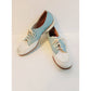 Vintage 50s Sealand Shoes Ladies Bowling or Saddle Lace Ups Blue White 10.5