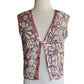 Vintage 60s Sequined Vest Pink Silver Marshall Fields