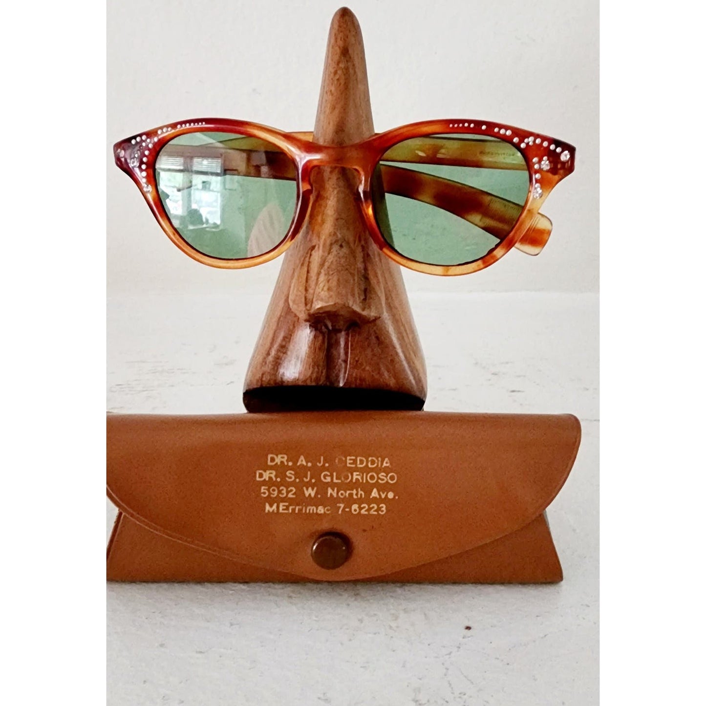50s Cat Eye Sunglasses Nil Melius Orange Tortoiseshell Frames
