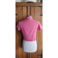 Vintage 80s Pink Cropped Jacket Lanz Short Sleeved