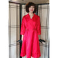 Vintage 50s Red Satin Evening Dress by Dynasty