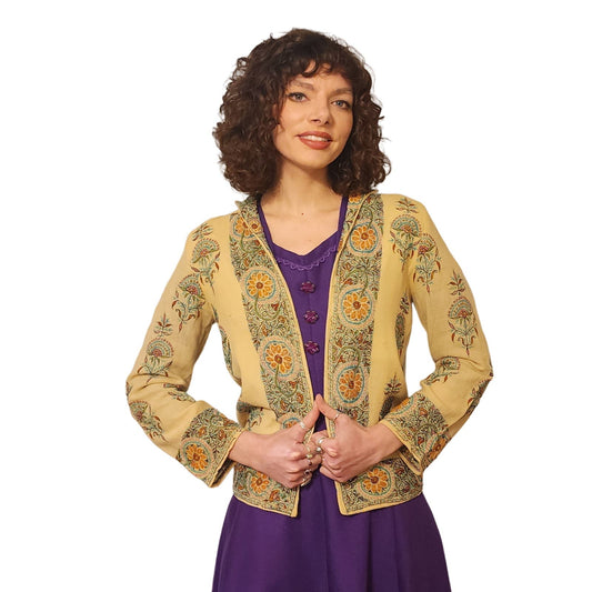 Vintage 20s Embroidered Wool Jacket