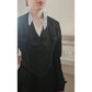 Antique Edwardian Jacket 1900s Black Satin w/Ribbon Embellishment