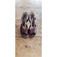 Vintage 50s Shoes Burgundy Red High Heel Slingbacks Amano 8