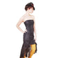 Vintage 90s Gunne Sax Party Dress Black Lace Fishtail Skirt