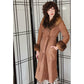 70s Brown Suede Afghan Coat Shearling Collar Cuffs & Lining - Sawyer by Napa Small