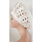 Vintage 60s Hat Christian Dior Chapeaux White Raffia Straw Tam