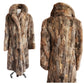 Vintage 70s Rabbit Fur Coat Pieced Patchwork Style Rhomberg's