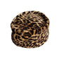 Vintage 60s Animal Print Hat Toque Cheetah Leopard Pattern