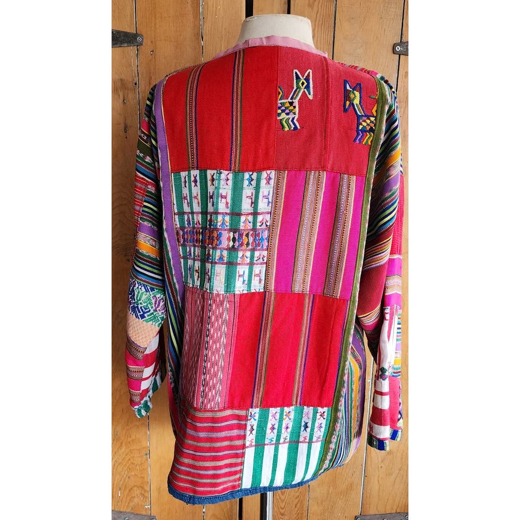 Vintage 90s Guatemala Tunic Top by Dawg Inc. Backstrap Weave