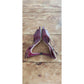 Vintage 50s Shoes Burgundy Red High Heel Slingbacks Amano 8