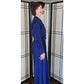 Edwardian Dress Suit Blue Wool Soutache Embroidery AS IS