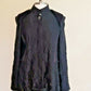 Umit Unal Jacket Black Avant Garde Designer Large Long Sleeved Button Down