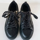 DEMONIA Razor Blade Zipper Sneakers Black Shoes Unisex Sneeker 105 Ladies 7