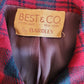 40s 50s Red Plaid Skirt Suit Best & Co. by Bardley Lindsay Tartan Small