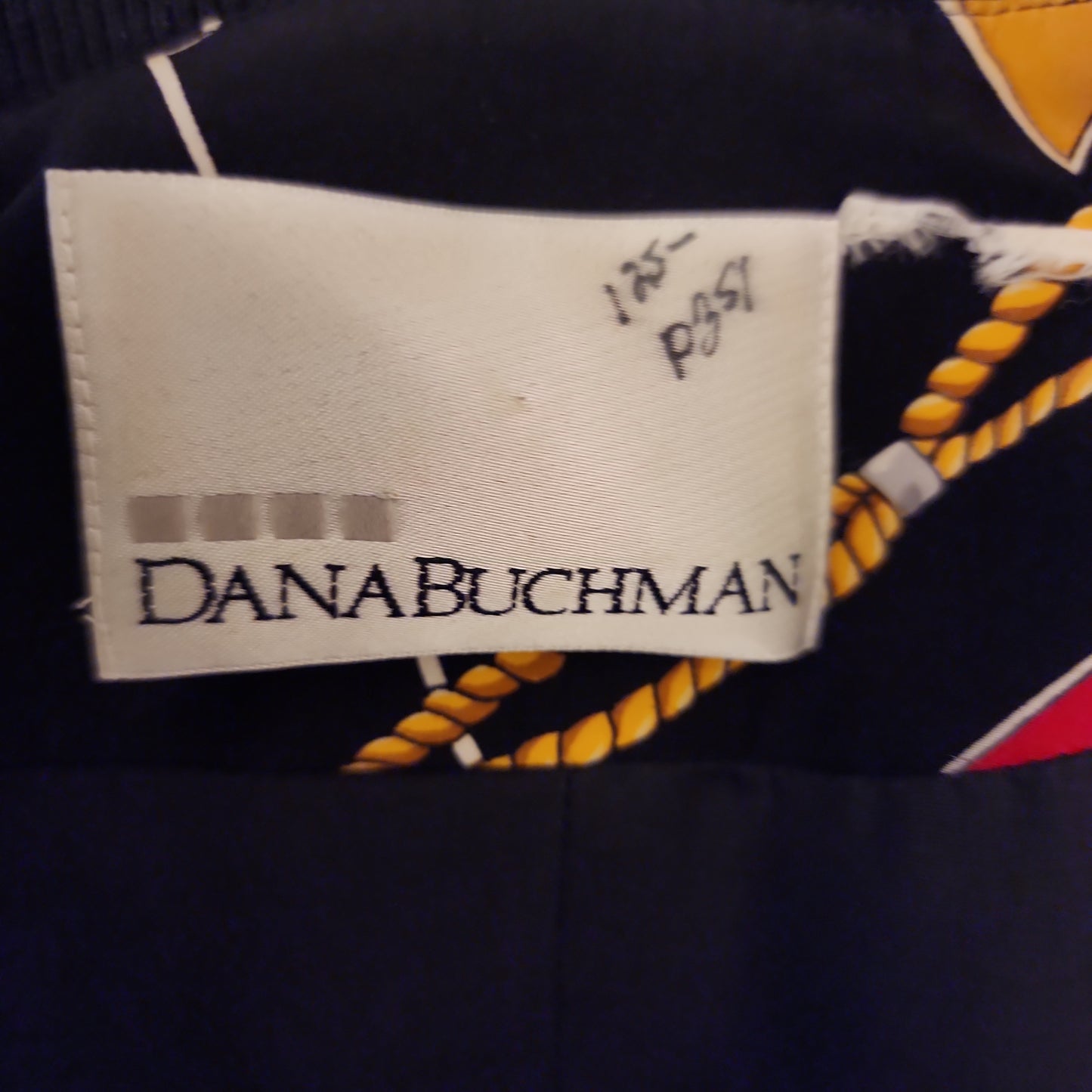 90s Colorful Graphic Silk Print Jacket Dana Buchman Large