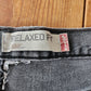 Vintage Levis Denim Shirts Black Cutoffs Relaxed Fit 550 / S