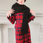 40s Shrug in Black Curly Lamb Persian Wool Wrap Stole by Ferris Bros Furs Chicago