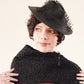 40s Shrug in Black Curly Lamb Persian Wool Wrap Stole by Ferris Bros Furs Chicago