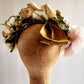 1940s Floral Headband Garland Hat Fascinator Vintage Bridal Headpiece Wedding