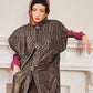 90s Artisinal Handmade Jacket Tunic Vest Reversible in Mixed Media & Leather by Nadya Bali