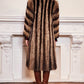 80s 70s Long Raccoon Fur Coat with Large Collar by Tibor Furs Small