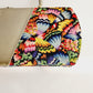 60s Top Handle Bag Colorful Silkprint Rectangular