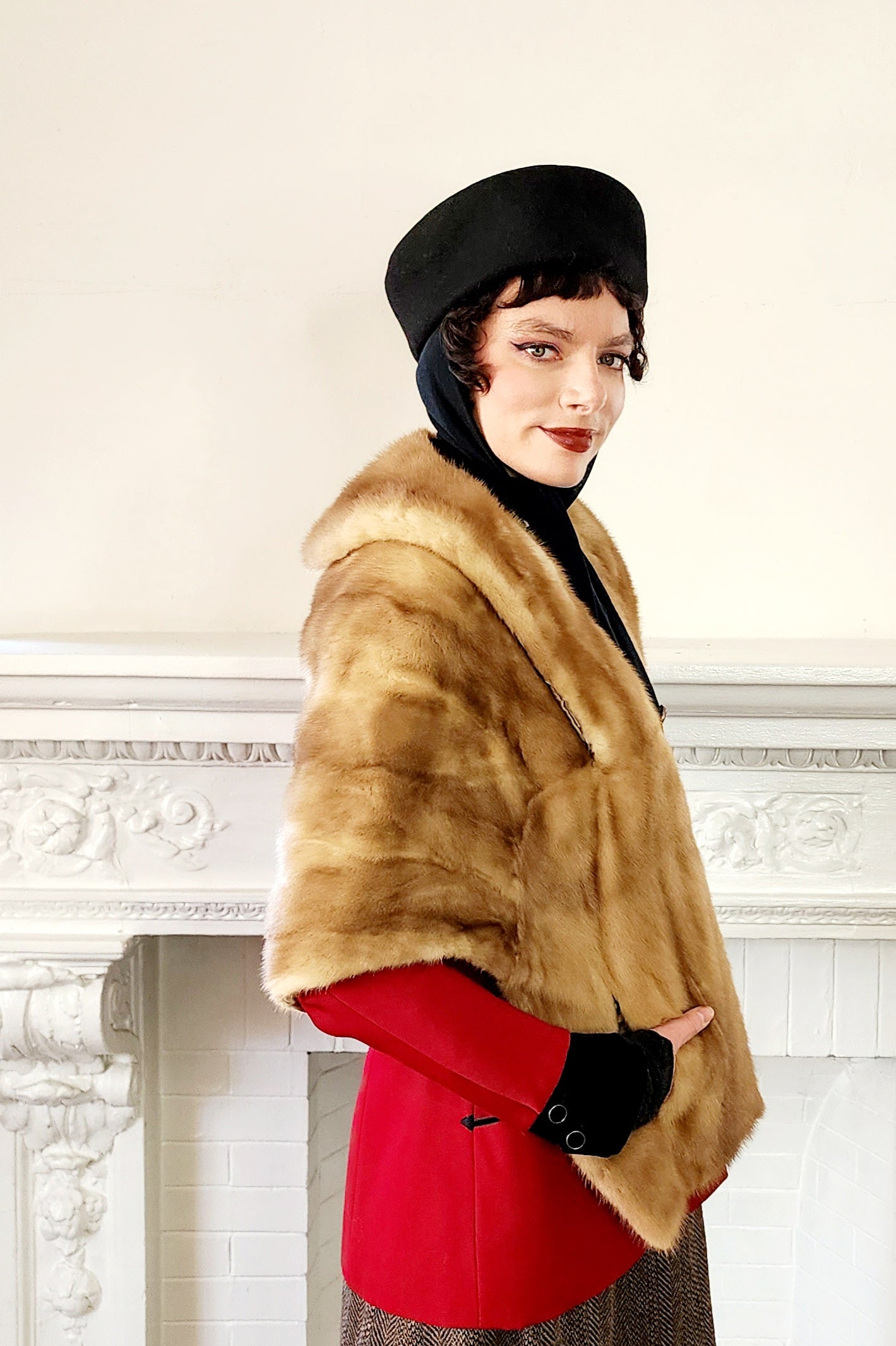 SPECIAL VINTAGE 1950's MINK FUR COAT