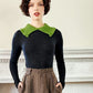 70s Ralph Lauren Wool Tweed Long Skirt in Brown, Small