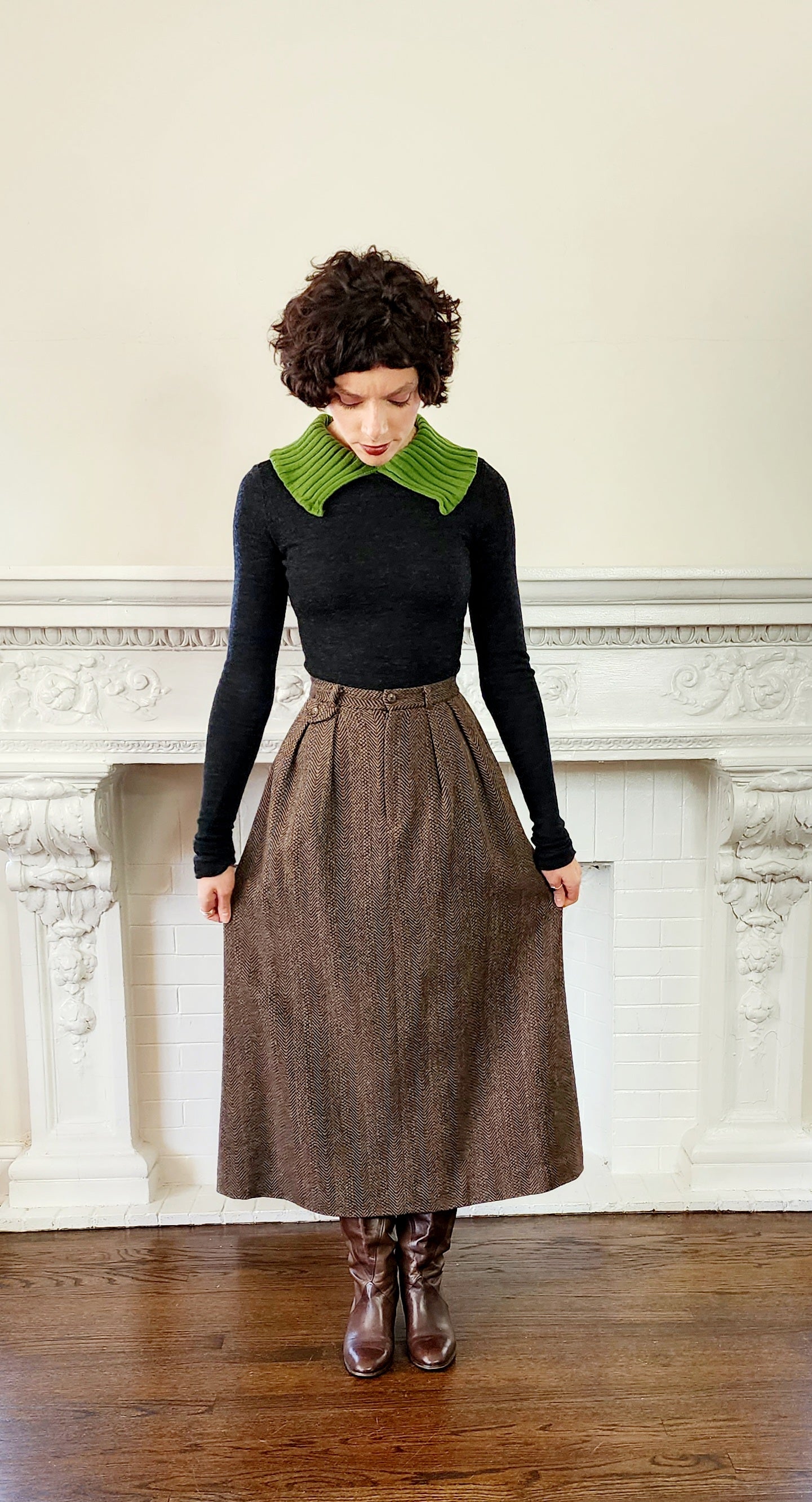 Tweed 2025 skirt long