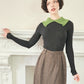 70s Ralph Lauren Wool Tweed Long Skirt in Brown, Small
