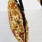 1960s Tapestry Bag Oversized Purse in Beige and Red Flowers