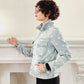 Distressed Denim Jacket Marc by Marc Jacobs, Blue w/White Polka Dots NWT / Med