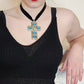 90s Black Knit Evening Dress with Spaghetti Straps / Minimalist Elegance / S