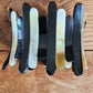 70s Bracelet in Black & Beige Stripe, Stretchy Elastic