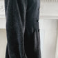 40s 50s Gray Wool Princess Coat w/Shawl Collar & Double Breasted Closure / Small