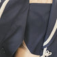 90s Navy Blue Blazer with White Embroidery by Jeffrey & Dara NWT / M